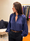 Plisse’ sartoriale blouse