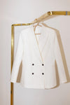 Blazer in lino e seta
