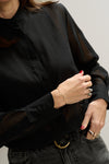 Plastron organza shirt