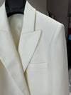 Blazer in lino e seta