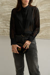 Plastron organza shirt