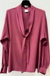 Tie blouse