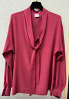 Tie blouse