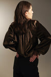 Circle silk elastico blouse