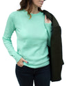 slim round neck