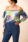Ipanema palm blouse
